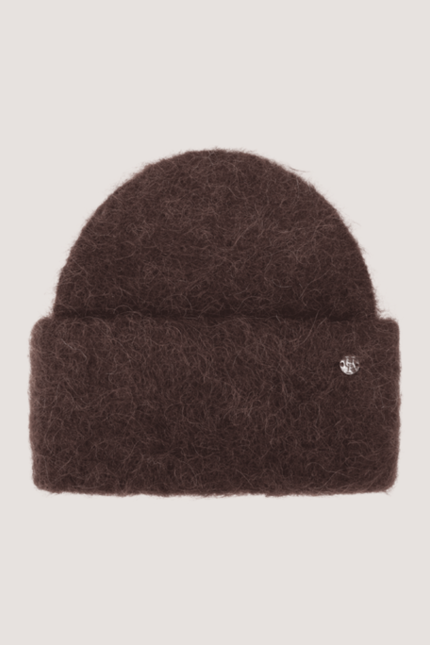 URBAN PIONEERS - ABA RIB BEANIE - CHOCOLATE BROWN
