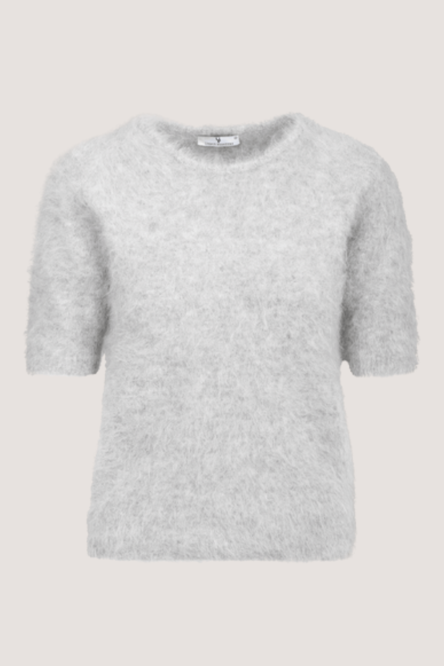 URBAN PIONEERS - ABBY KNIT TOP - LIGHT GREY