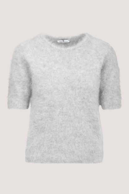 URBAN PIONEERS - ABBY KNIT TOP - LIGHT GREY