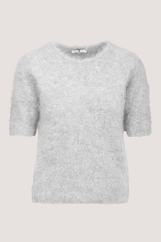 URBAN PIONEERS - ABBY KNIT TOP - LIGHT GREY