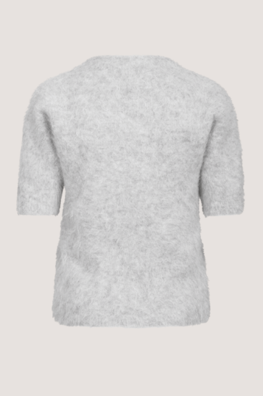 URBAN PIONEERS - ABBY KNIT TOP - LIGHT GREY