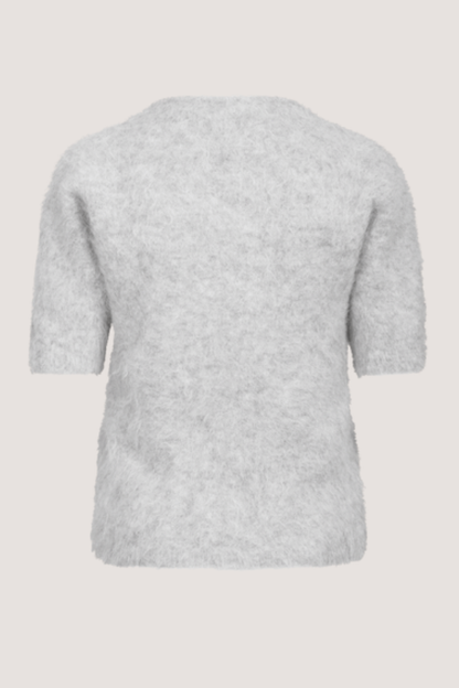 URBAN PIONEERS - ABBY KNIT TOP - LIGHT GREY