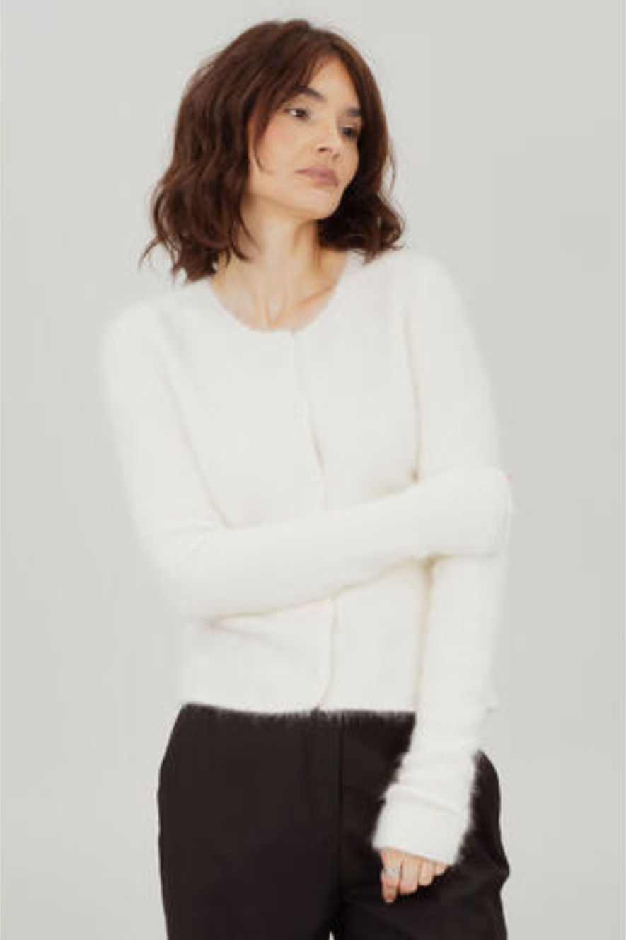 URBAN PIONEERS - ADA KNIT CARDIGAN - CREAM