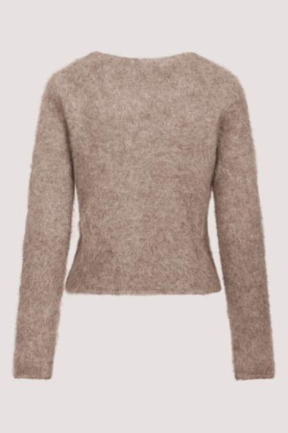 URBAN PIONEERS - ADA KNIT CARDIGAN - DARK SAND