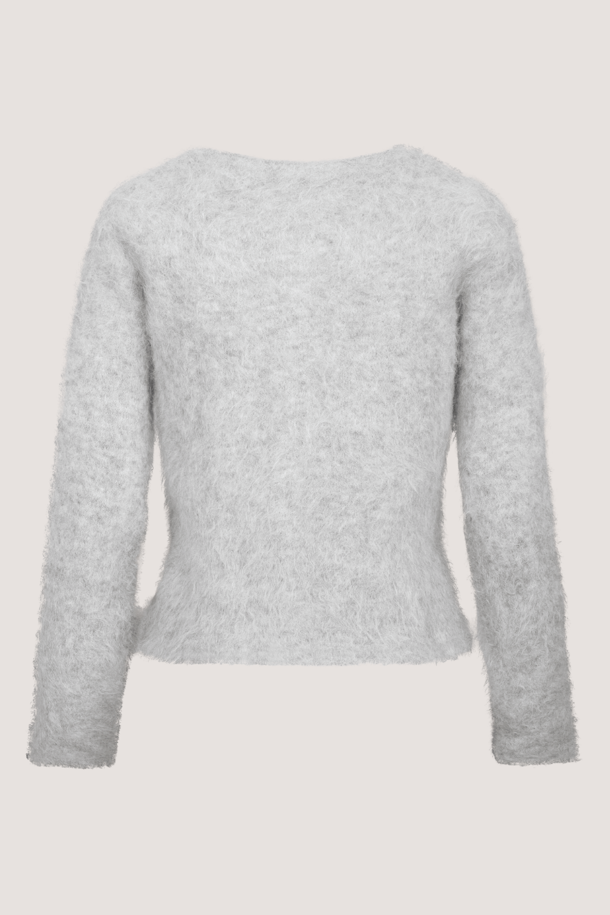 URBAN PIONEERS - ADA KNIT CARDIGAN - LIGHT GREY