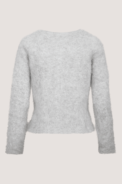 URBAN PIONEERS - ADA KNIT CARDIGAN - LIGHT GREY