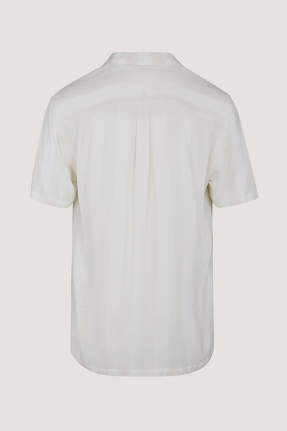 URBAN PIONEERS - ALONSO SS SHIRT - SAND/CREAM