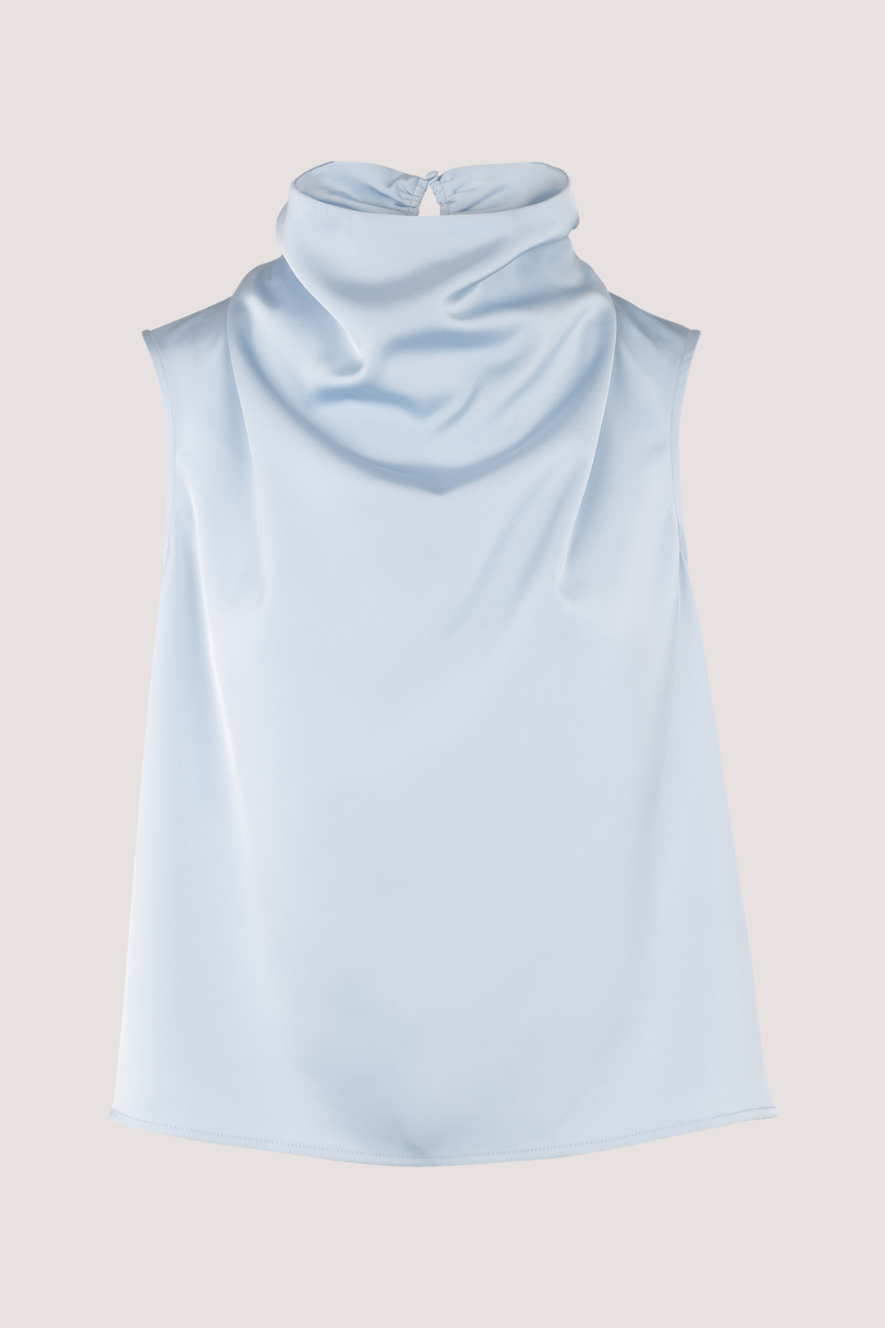 URBAN PIONEERS - ELLINOR TOP - LIGHT BLUE