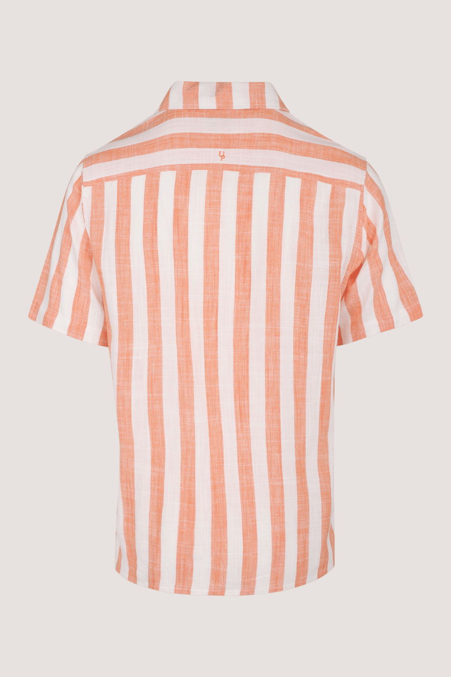 URBAN PIONEERS - FOLKE SS SHIRT - CORAL