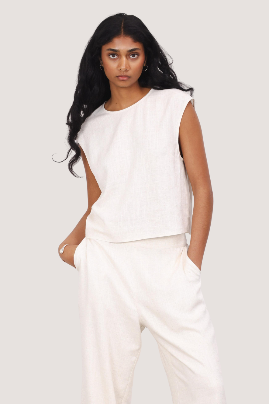 URBAN PIONEERS - LINA TOP - LIGHT SAND