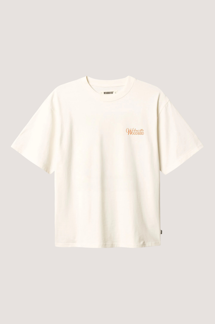 WOODBIRD - WBBAINE FLOWER TEE - OFF WHITE