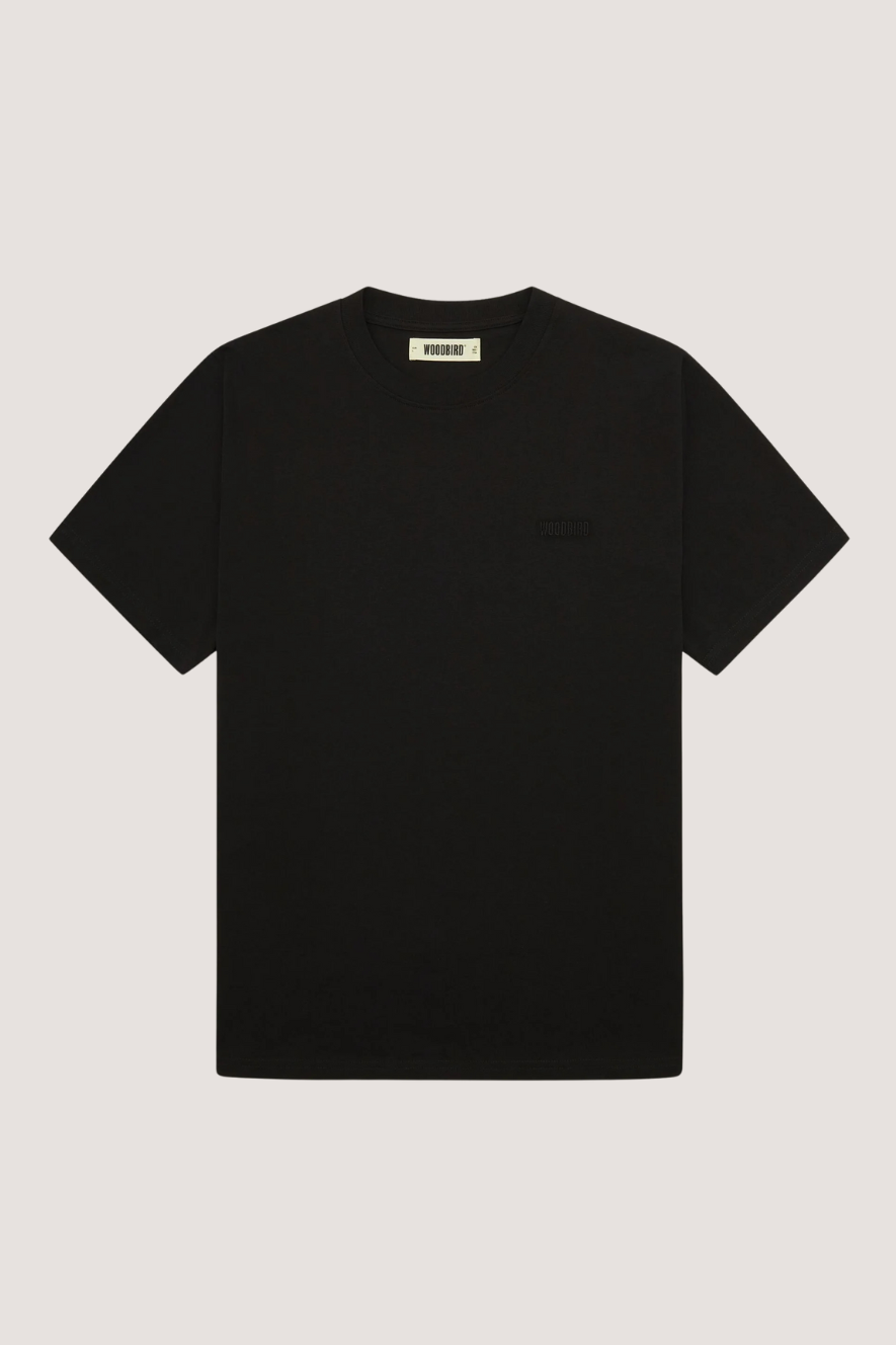 WOODBIRD - WBBAINE BASE TEE - BLACK