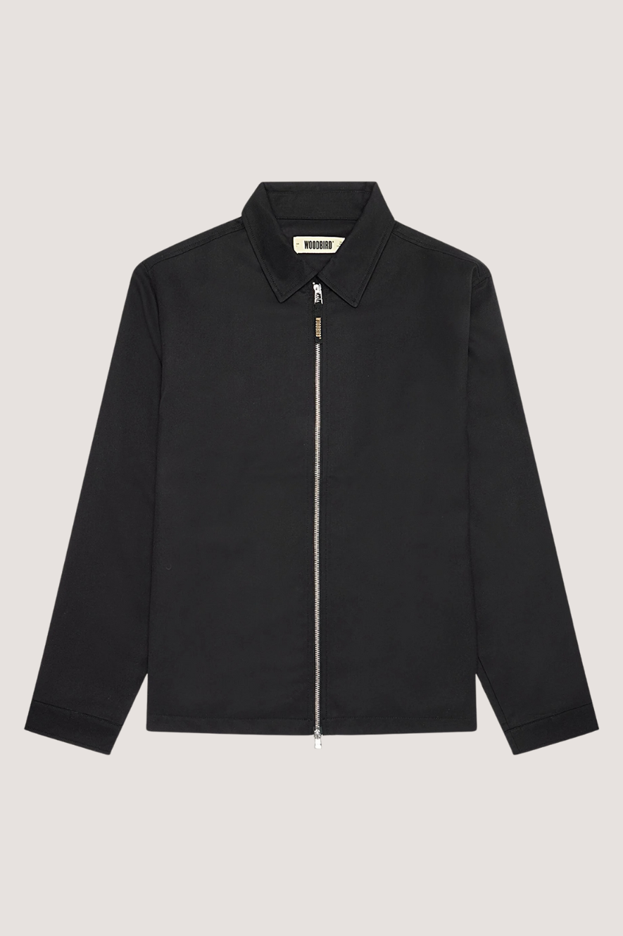 WOODBIRD - WBBROVE NICKEL SHIRT - BLACK