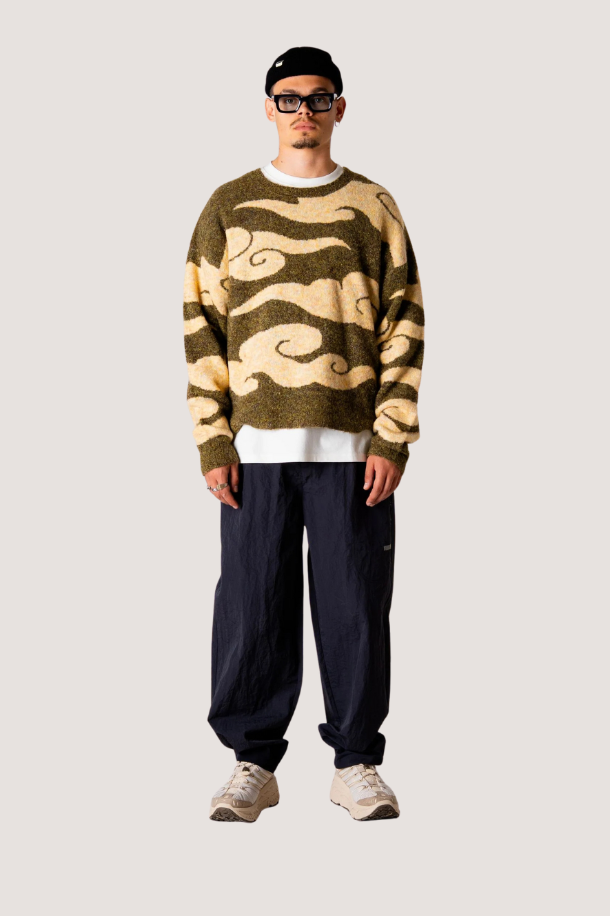 WOODBIRD - WBKURT CLOUDE CREW - DARK GREEN