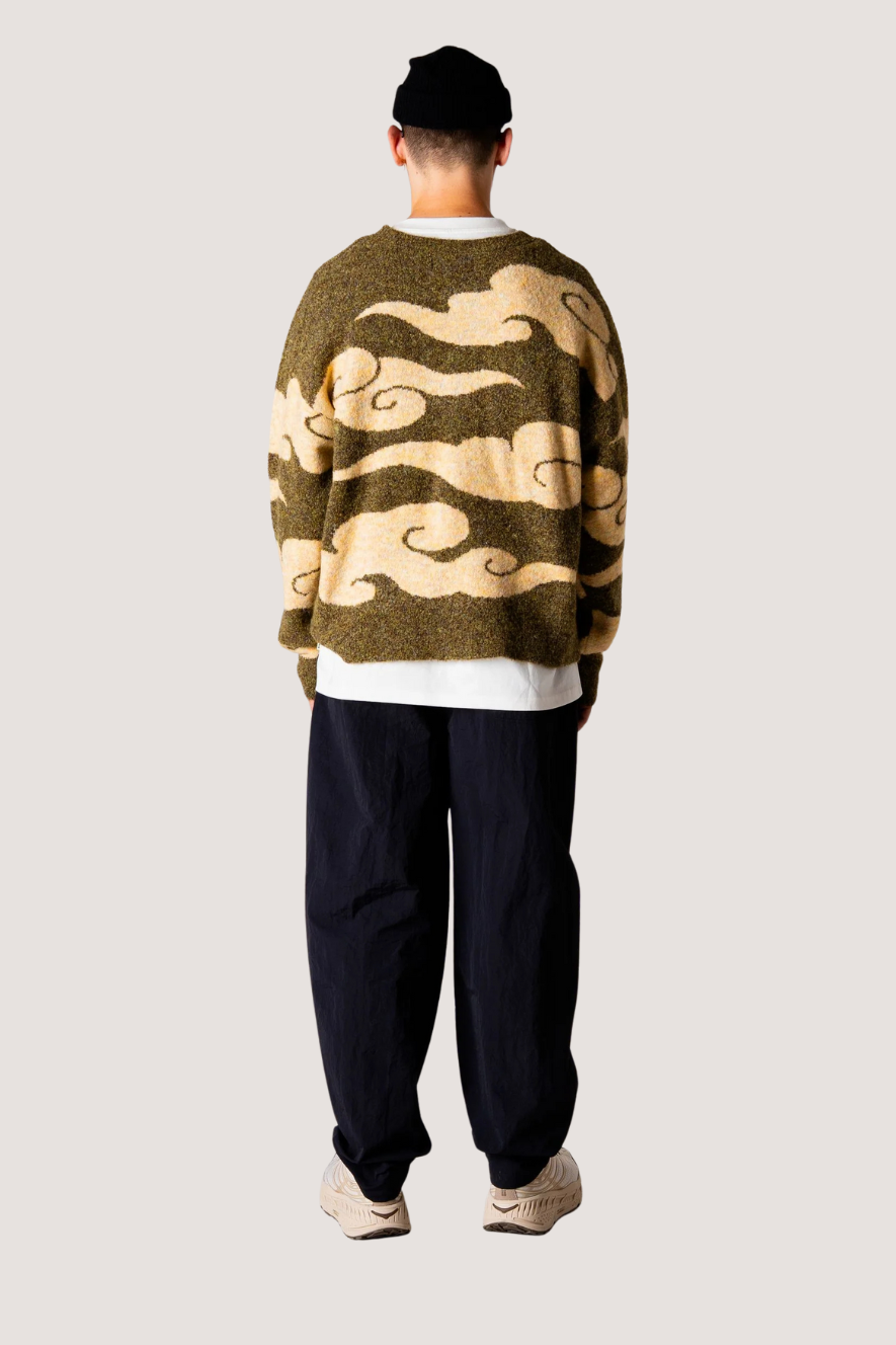 WOODBIRD - WBKURT CLOUDE CREW - DARK GREEN