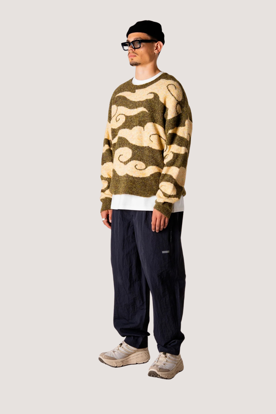 WOODBIRD - WBKURT CLOUDE CREW - DARK GREEN