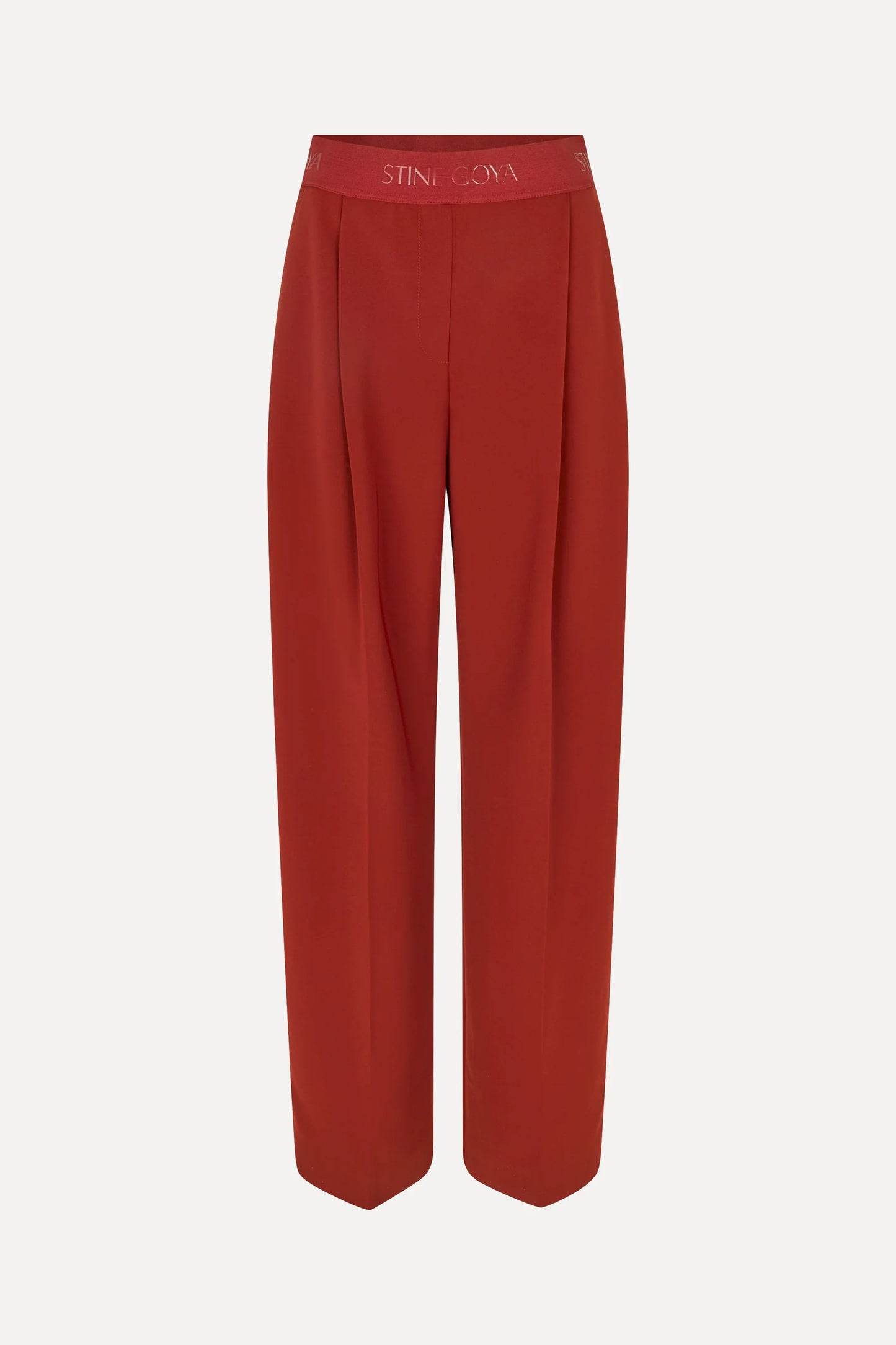 STINE GOYA - WIDE LEG LONG PANTS - BORDEAUX