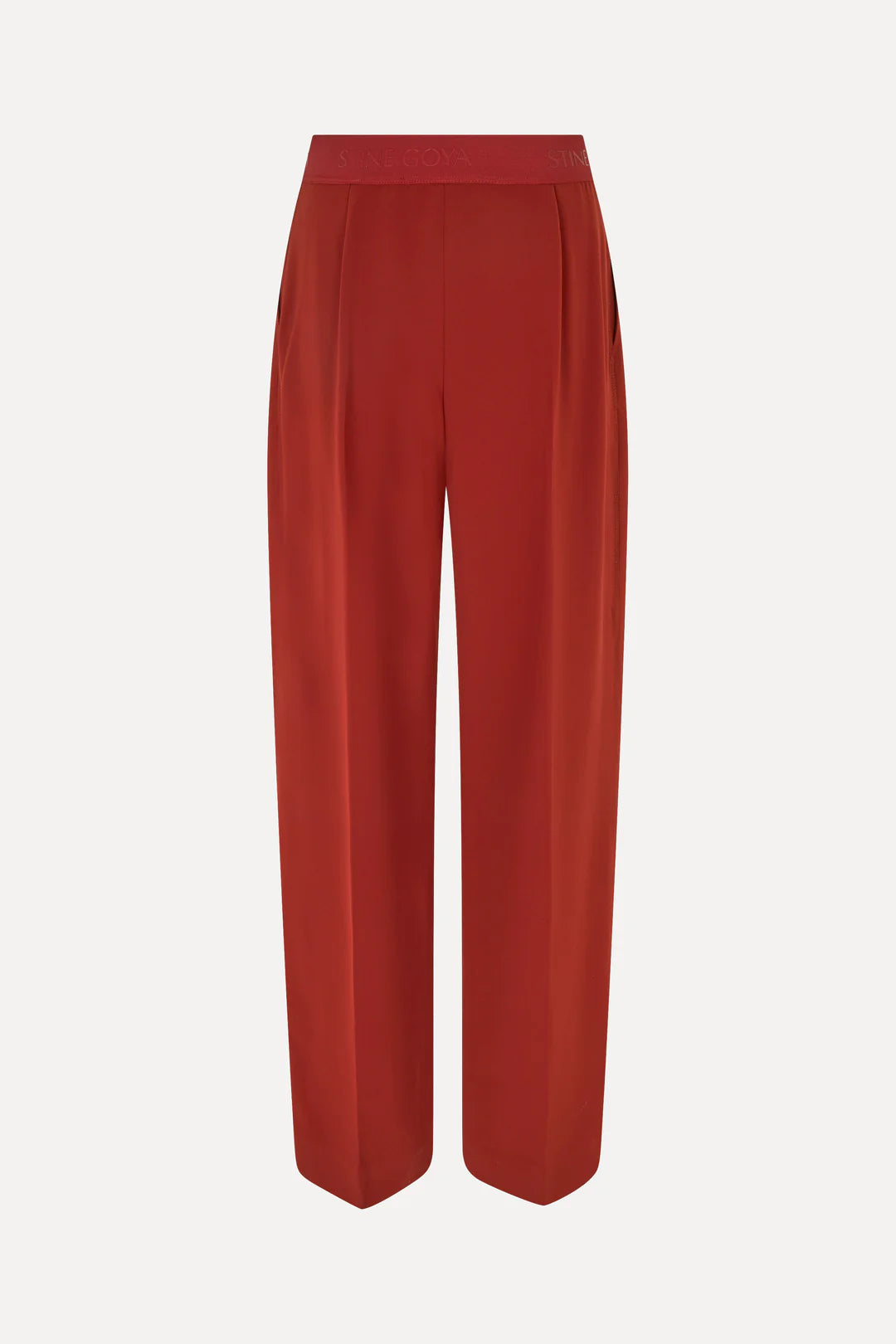 STINE GOYA - WIDE LEG LONG PANTS - BORDEAUX