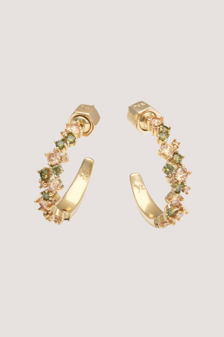 YLVA LI - MEADOW AVANTGARDE EARRINGS – PERIDOT/GOLD