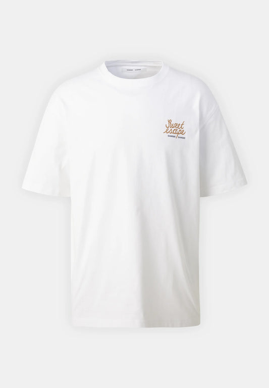 SAMSØE SAMSØE - SAVACA T-SHIRT - WHITE ESCAPE