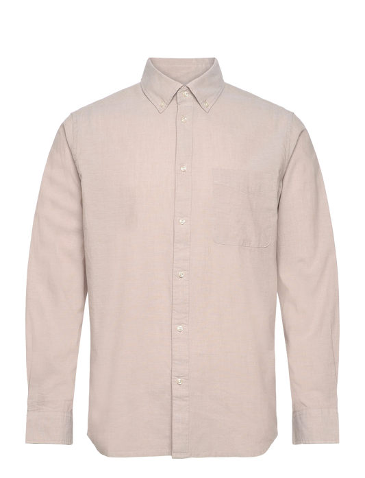 LES DEUX - KENT CHAMBRYA SHIRT - DARK SAND