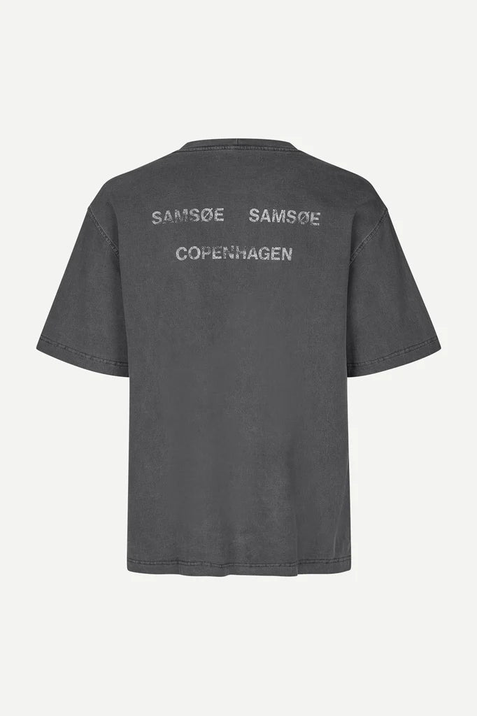 SAMSØE SAMSØE - SAPOETRY T-SHIRT - BLACK BALANCE